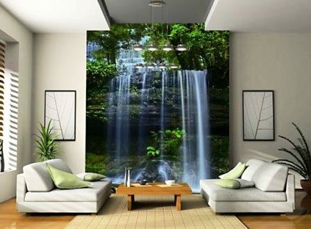 3d фотообои в интерьере