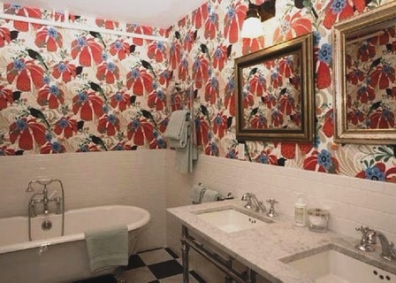 моющиеся обои для ванной комнаты