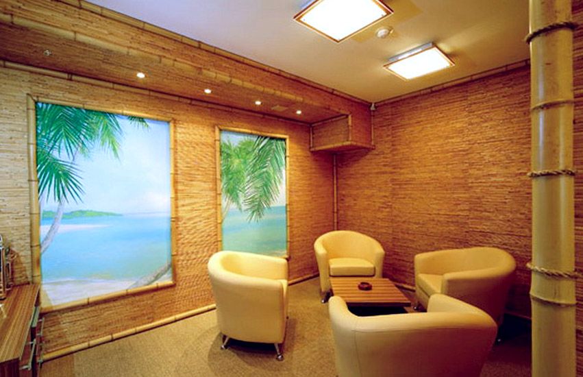 Бамбуковые обои в интерьере