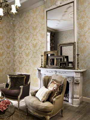 Текстильные шелковые обои