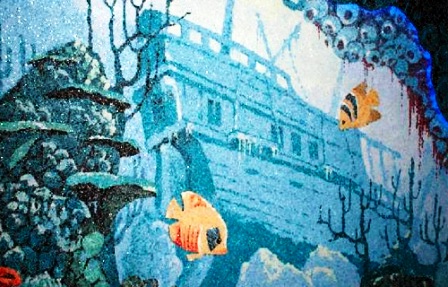 жидкие обои с рисунком в интерьере ванной комнаты жидкие обои с рисунком в интерьере ванной комнаты